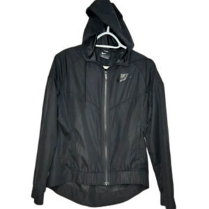 Nike Windrunner Hooded Jacket | Women's Size S | Black Mesh Lined Windbreaker